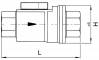 Ventil retinere actionare pneumatica NO, simpla actiune, NBR, RP 3/4&QUOT;