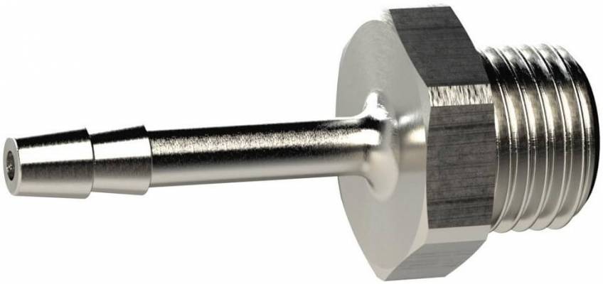 Adaptor furtun 38mm cu filet exterior G 1 1/2&QUOT;, alama nichelata