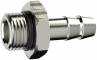 Adaptor furtun 7 mm cu filet exterior G 3/8&QUOT; etansat cu O-ring, alama nichelata
