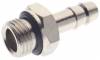 Adaptor furtun 10 mm cu filet exterior G 1/4&QUOT; etansat cu O-ring, alama nichelata