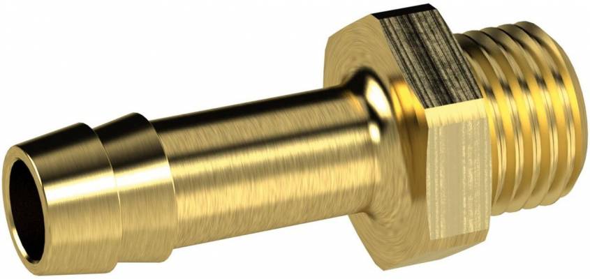 Adaptor furtun 10 mm cu filet exterior conic R 1/2&QUOT;, alama