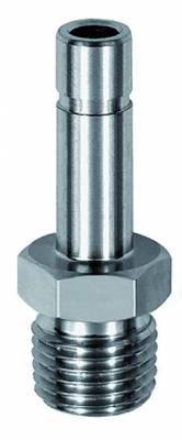 Adaptor furtun push-in cu filet conic exterior, seria Inox, R 1/4&QUOT; - 4 mm