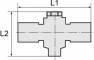 Ramificator T push-in cu filet conic exterior etansat cu PTFE, seria standard, R 1/8&QUOT; - 4 mm