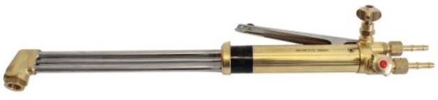 Arzator de taiere cu o singura duza, domeniu taiere max 500 mm, cap inclinat 90°, lungime 1200 mm