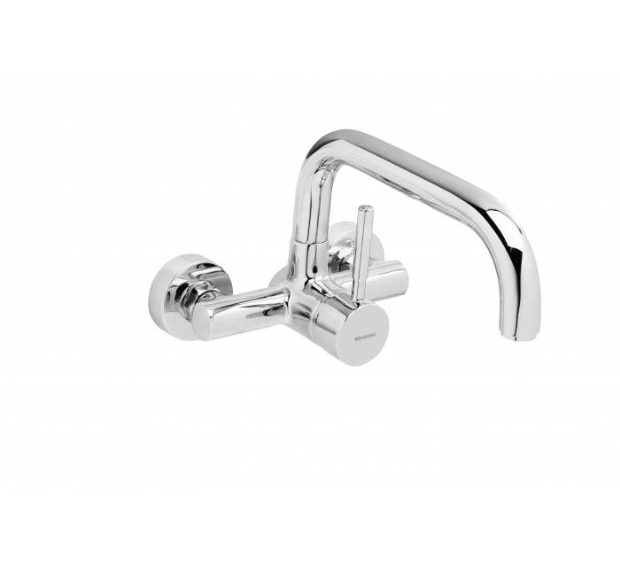 Baterie 15 cm cu mixare pentru bucatarie - montaj perete