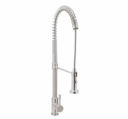 Baterie inox cu arc si dus extractibil