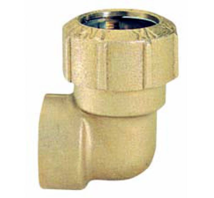 Conector L pentru teava cu filet interior