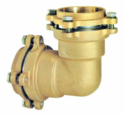 Conector L cu flansa pentru tub PE Ø 90 mm