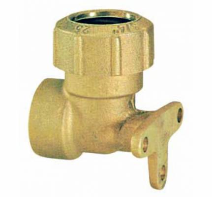 Conector L cu montaj perete pentru tub PE Ø 20 mm, filet interior G 1/2&QUOT;
