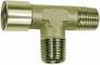 Conector T cu 2 filete exterioare R 1/8&QUOT; si 1 filet interior G 1/8&QUOT;, din alama nichelata