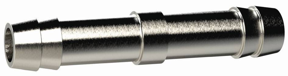Conector drept 9mm, din alama nichelata