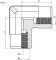 Cot hidraulic 90° cu filete interioare 1/8&QUOT; BSP