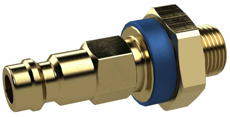 Cupla rapida tata ne-interschimbabila cu filet exterior G 1/8&QUOT;, albastru, DN 5