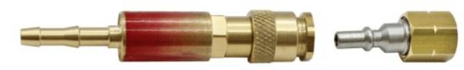 Cupla a dispozitivului de siguranta pentru montare pe arzator, oxigen, G 1/4, DN 4 mm