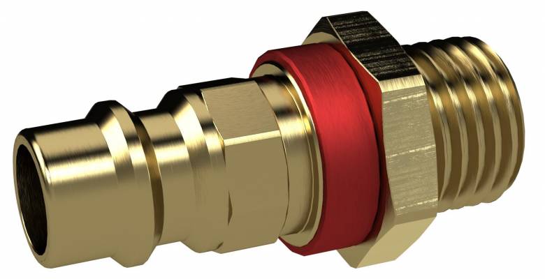Cupla rapida tata ne-interschimbabila cu filet exterior G 3/8&QUOT;, rosu, DN 7,8