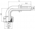 Cupla rotativa 90° cu filet interior metric, Ø 10L, 16x1,5, DN 3/8&QUOT;