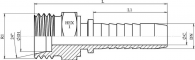 Cupla rotativa dreapta cu filet exterior metric Ø 12S, 20x1,5, DN 3/8&QUOT;