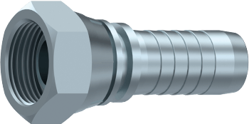 Cupla rotativa dreapta cu filet interior 5/8&QUOT; BSP, furtun DN 5/8&QUOT; con 60°, cu oring