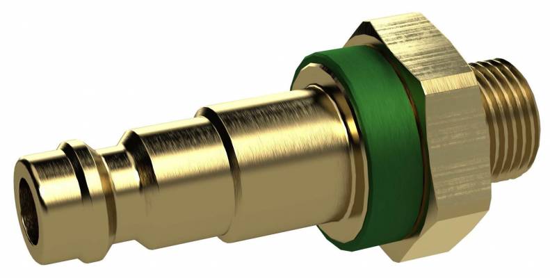 Cupla rapida tata ne-interschimbabila cu filet exterior G 1/4&QUOT;, verde, DN 5
