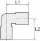 Cupla L push-on 6/4 cu filet cilindric exterior G 1/8&QUOT; - Polipropilena