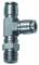 Cupla L-T push-in, rotativa, cu filet conic exterior, seria Inox, R 1/4&QUOT; - 6 mm