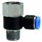 Cupla L rotativa cu 1 conexiune push-in 10mm si filet int. G 1/4&QUOT; / ext. R 1/4&QUOT;, POM/alama