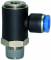 Cupla L banjo push-in cu filet conic exterior etansat cu PTFE, seria standard, R 1/4&QUOT; - 12 mm