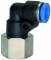Cupla L push-in cu filet conic interior, seria standard, Rc 1/4&QUOT; - 6 mm