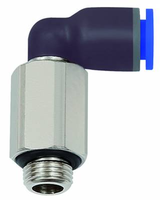 Cupla L push-in extins cu filet cilindric exterior si O-ring, seria standard, M5 - 6 mm