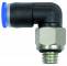 Cupla L push-in cu filet exterior, seria Mini, M 5 - 4 mm