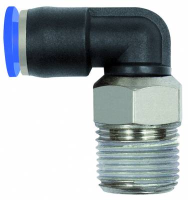Cupla L push-in cu filet exterior, seria Mini, R 1/8&QUOT; - 6 mm