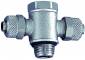 Cupla T banjo push-on 5/3 mm cu filet cilindric exterior M 5, alama nichelata