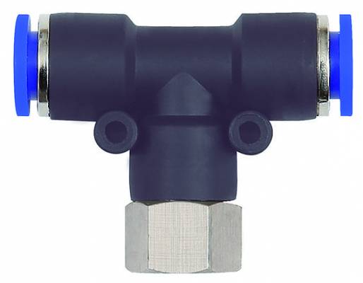 Cupla T push-in cu filet cilindric interior, seria standard, G 1/8&QUOT; - 4 mm