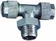Cupla T push-on 6/4 mm cu filet cilindric exterior G 1/4&QUOT;, alama nichelata