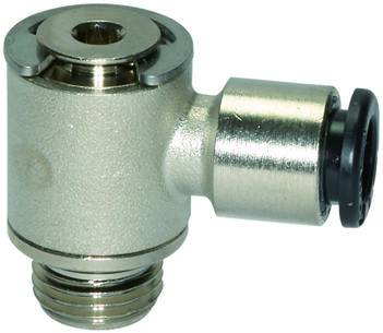 Cupla L banjo push-in, filet cilindric exterior cu O-Ring, seria click-clock, G 1/4&QUOT; - 10 mm