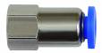 Cupla dreapta push-in cu filet interior, seria Mini, M 5 - 4 mm