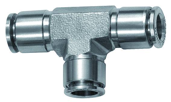 Cupla T push-in, seria Inox, 10 mm