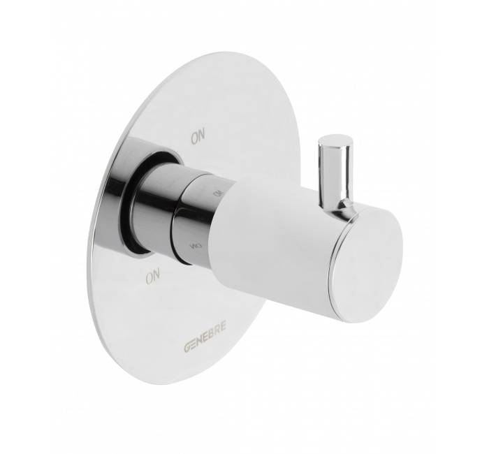 Divertor incastrat 3 pozitii cu placa rotunda