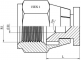 Dop cu filet interior JIC 37° 1 5/16&QUOT; 12h UNF, otel