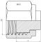 Dop cu filet interior ORFS 1 3/16&QUOT;-12h, otel carbon