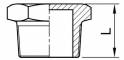 Dop cu hexagon extern, filet exterior R 1/2&QUOT;, inox AISI 316