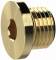 Dop cu hexagon intern, filet G 2&QUOT; fara O-ring, alama