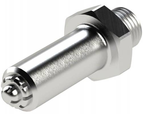 Duza de siguranta rotunda cu nivel redus de zgomot, filet exterior M 12x1,25, 50 mm, Ø exterior 12,5 mm