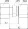 Fiting drept de legatura, tub Ø10mm-6mm, 315bar, otel galvanizat