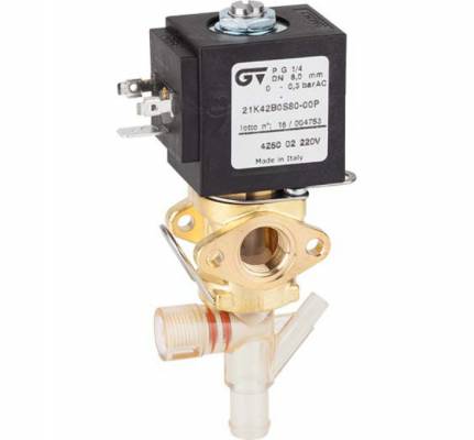 Electroventil 2 cai, actionare directa, NC, filet G 1/4&QUOT;, bobina 220/230V AC - 50/60 Hz