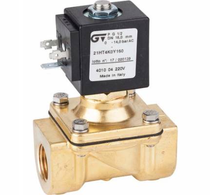 Electroventil 2/2 actionare mixta, NC, filet G 3/8&QUOT;, bobina 12V AC - 50 Hz