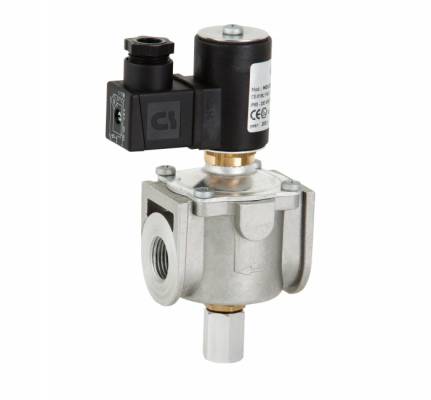 Electroventil aluminiu pentru gaz, resetare manuala, NC, filet G 3/4&QUOT;, bobina 220/230V AC - 50/60 Hz