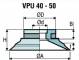 Ventuza rotunda plata 1 burduf NBR seria VPU