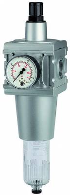 Filtru regulator cu pahar policarbonat si manometru, seria Multifix