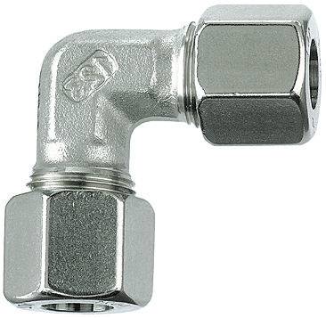 Fiting L de legatura, tub Ø4mm, 100bar, inox 1.4571